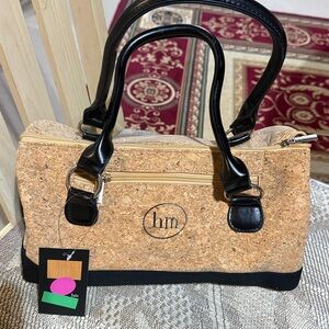 Primeware Cork Insulated Wine Bottle Clutch Bag Corkscrew New